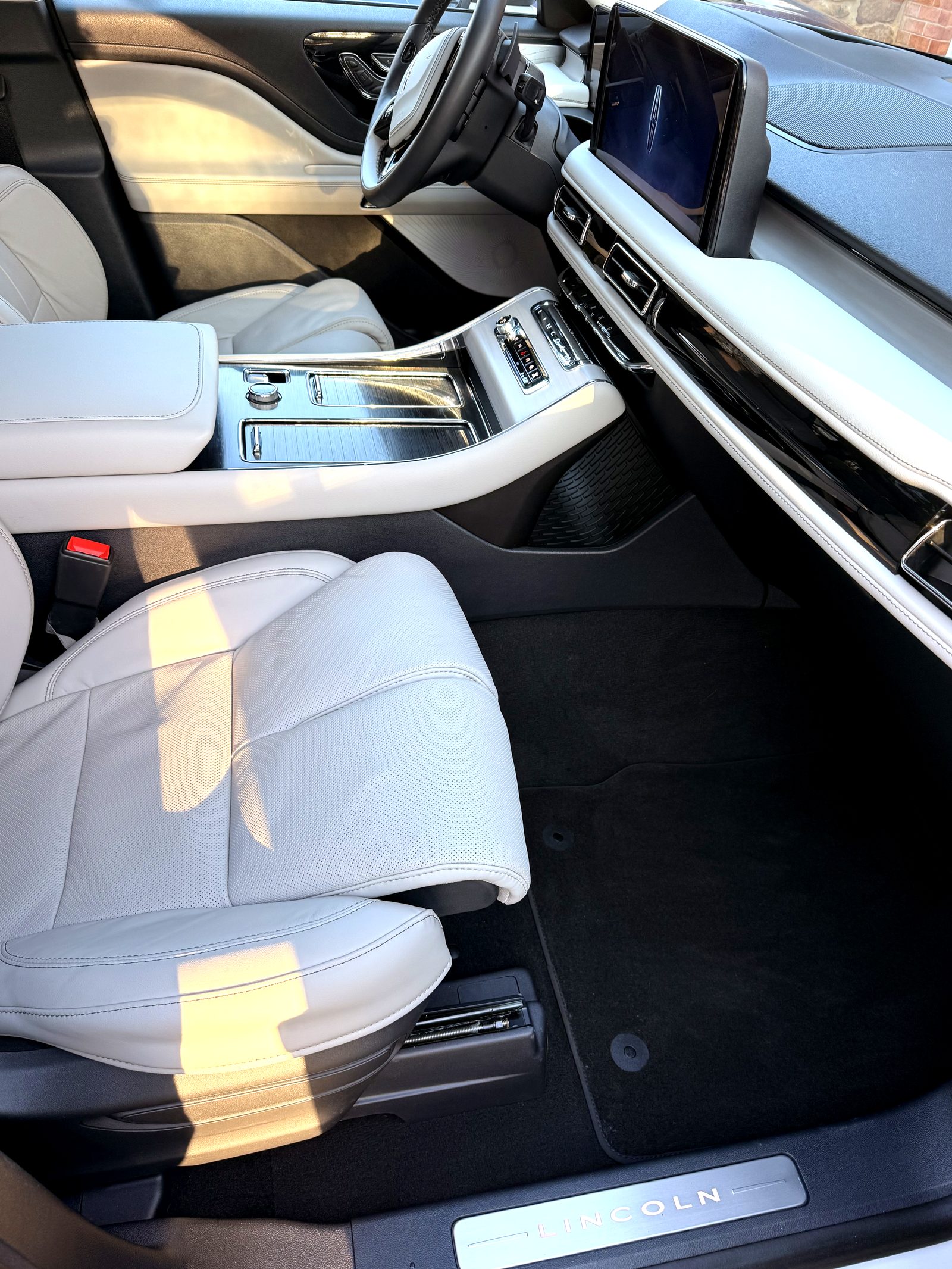 Light interior of a Lincoln after a deep interior detail